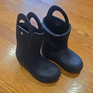 CROCS Kids Navy Rain Boots